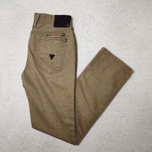 Guess Jeans Mens 29x32 Beige Ultra Slim McCrae Fit Skinny Denim Pants School